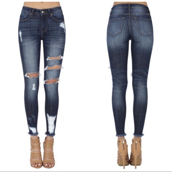 Jaxie’s Unique Denim - Mid Rise Ankle Skinny Jean